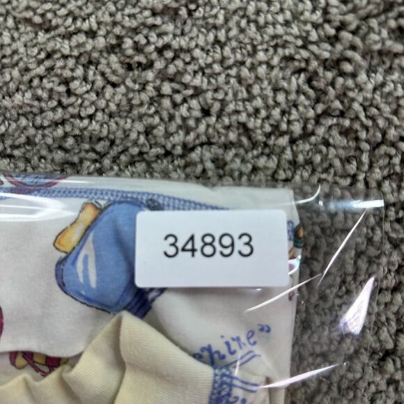 VINTAGE Intimates Shirt Womens S White Blue Rise And Shine Pajamas Ladies READ - Picture 9 of 9